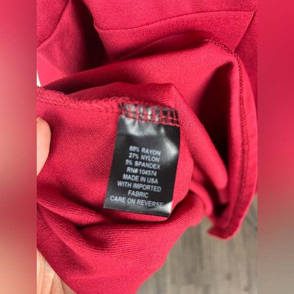 Vanity Room Herringbone Cut Out Back Red Mini Dress Size Small (2-4) NWT - Picture 8 of 10